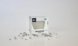 Clear acrylic cube displaying an Aluminum ampule with its atomic number 13. Perfect for educational settings, scientific collections, or as a unique decorative piece.
