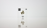 Iron element encased in a clear acrylic cube, featuring its name, atomic number, and key properties from the periodic table. A striking and educational display for science enthusiasts and collectors