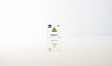 Clear acrylic cube displaying a Neptunium element (Atomic Number 93) embedded within, offering a scientific presentation for collectors and science enthusiasts.