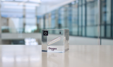Clear acrylic cube encasing an Oxygen ampule with its atomic number 8. Ideal for display in educational settings, scientific collections, or as a decorative piece.
