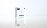 Clear acrylic cube displaying a Ruthenium element (Atomic Number 44) embedded within, offering a scientific presentation for collectors and science enthusiasts.