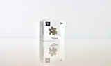 Clear acrylic cube displaying a Yttrium element (Atomic Number 39) embedded within, offering a scientific presentation for collectors and science enthusiasts.