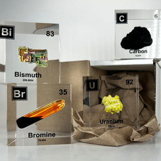 Our acrylic element cubes subscription features new periodic table elements cubes each month.