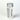 Aerogel container with silver lid on a white background