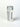 Aerogel container with silver lid on a white background