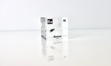Clear acrylic cube displaying a Barium element (Atomic Number 56) embedded within, offering a scientific presentation for collectors and science enthusiasts.