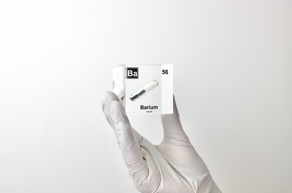 Barium Element Cube – Engineered Labs
