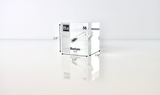 Clear acrylic cube displaying a Barium element (Atomic Number 56) embedded within, offering a scientific presentation for collectors and science enthusiasts.