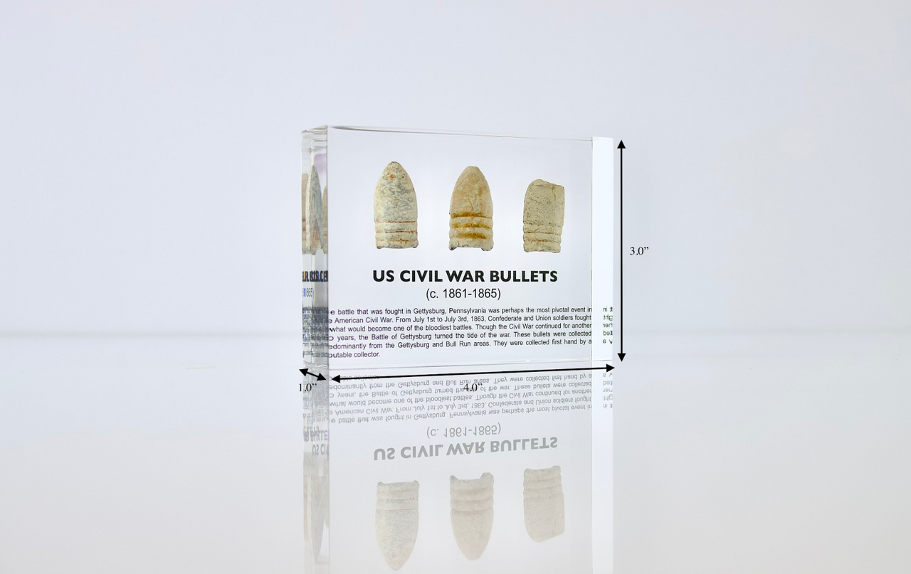 Civil War Bullets Artifact Display Engineered Labs