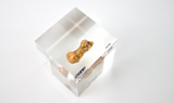 Top View of clear acrylic cube showcasing copper element, including its name, atomic number 29, and properties as featured on the periodic table. Ideal for educational displays and collectors. 