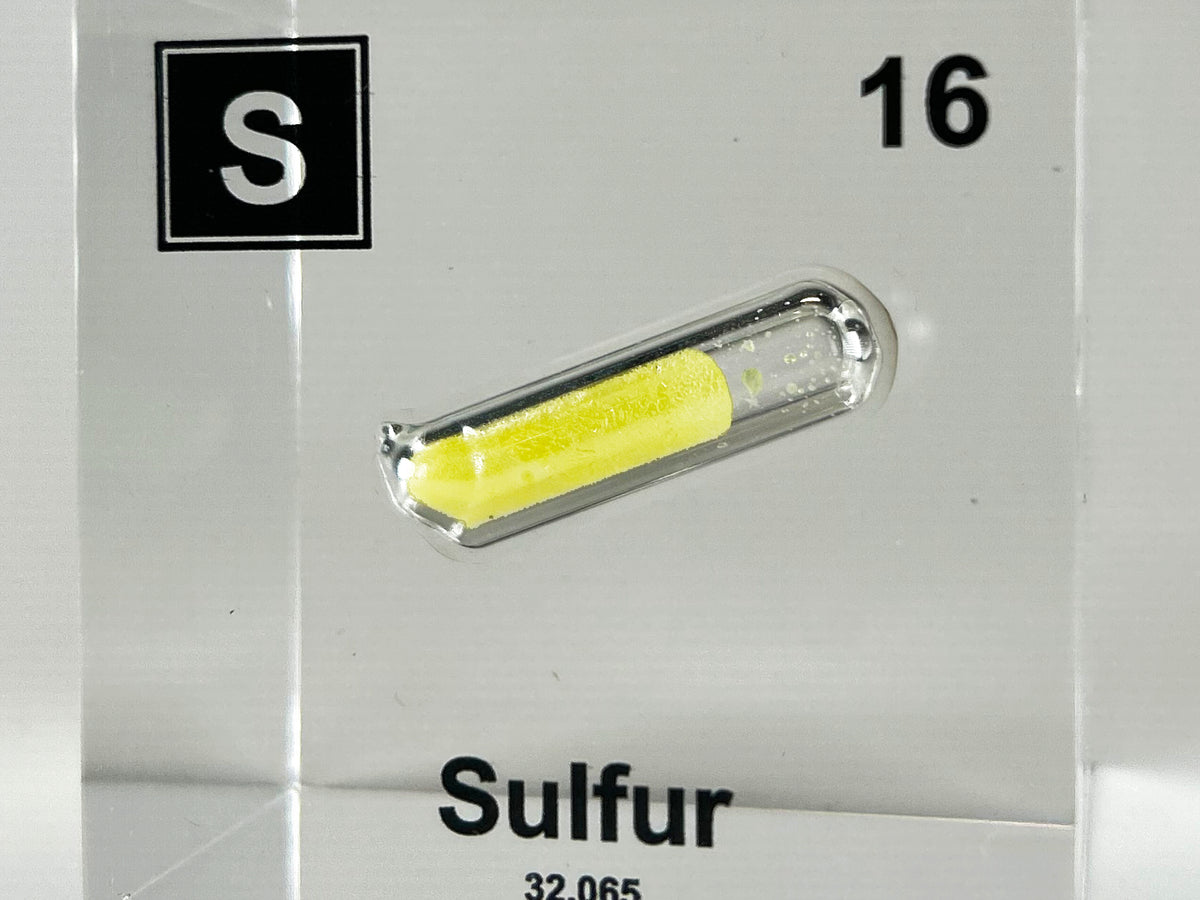 Sulfur Element Cube – Engineered Labs