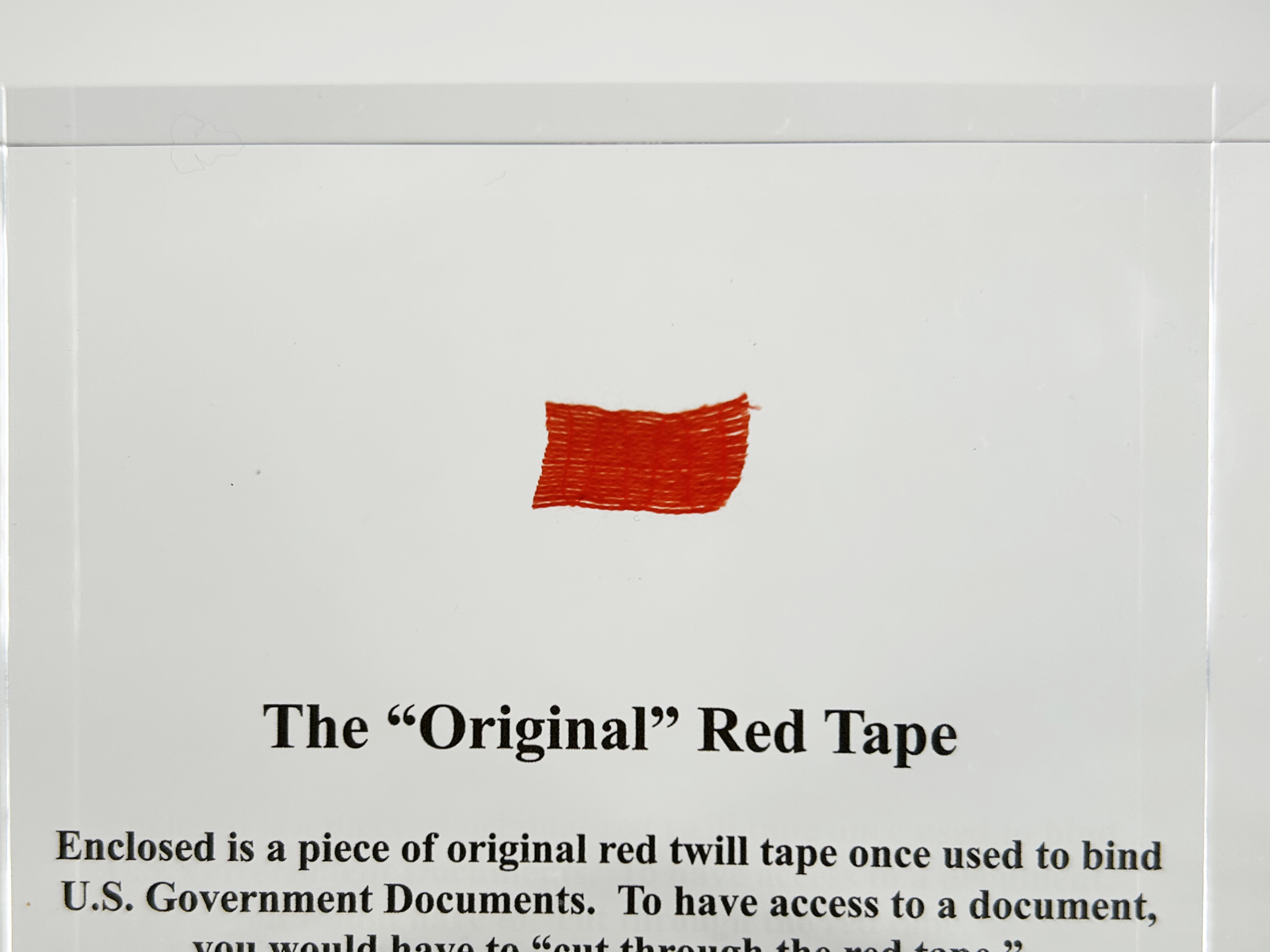Red Tape Artifact – Engineered Labs