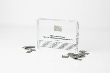 P-51D Mustang Aluminum Artifact Display