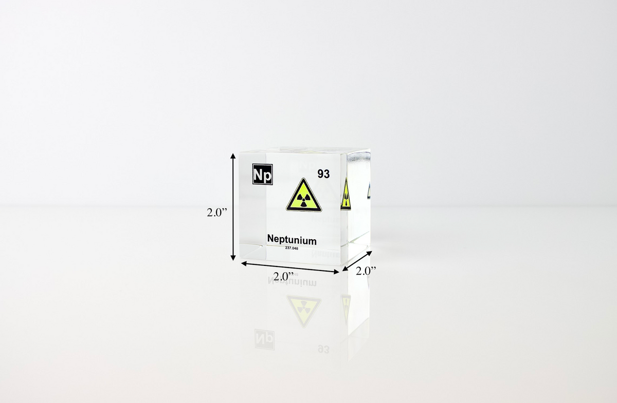 Neptunium Element Cube – Engineered Labs
