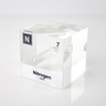Clear acrylic cube encasing a Nitrogen ampule with its atomic number 7. Ideal for display in educational settings, scientific collections, or as a decorative piece.