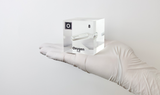Clear acrylic cube encasing an Oxygen ampule with its atomic number 8. Ideal for display in educational settings, scientific collections, or as a decorative piece.