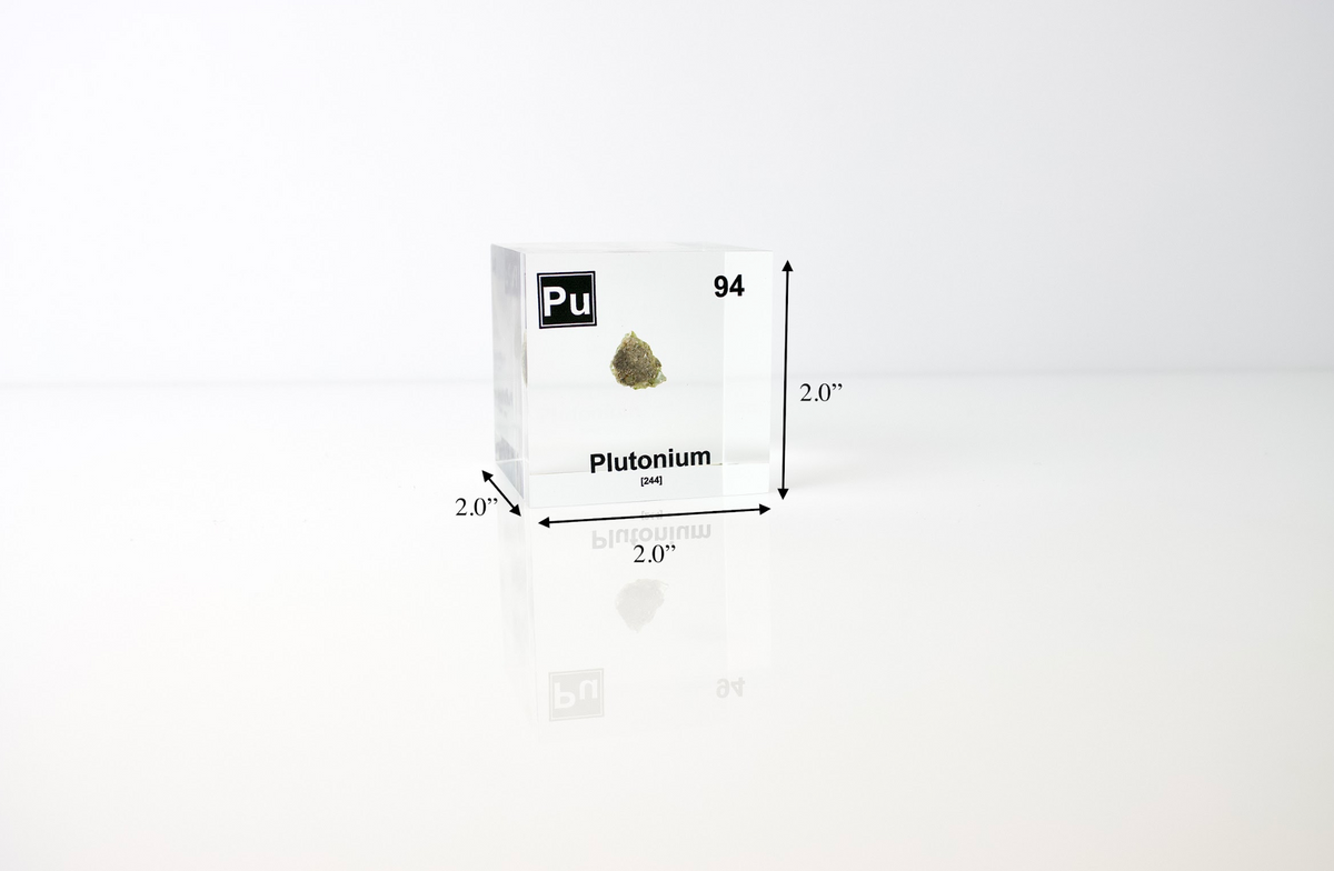 Plutonium Element Cube (Trinitite Sample) – Engineered Labs