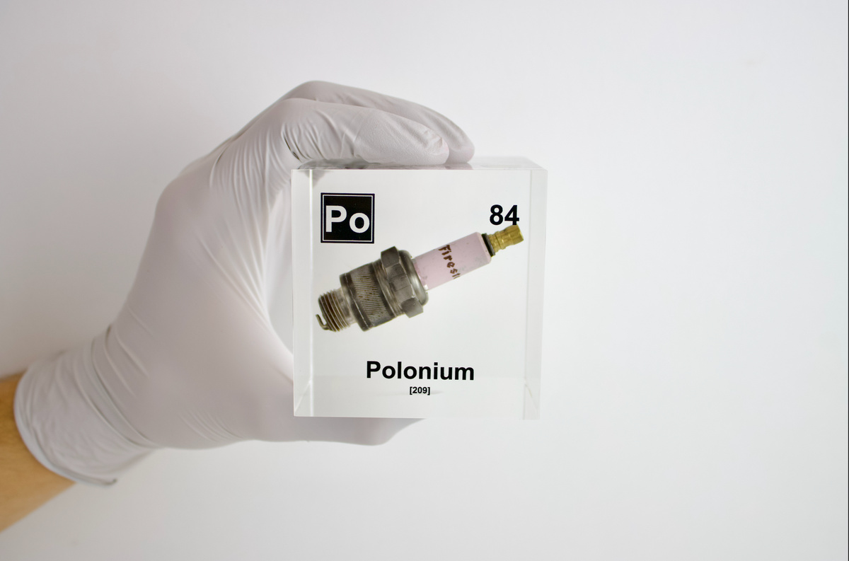 Spark Plug Cube 3 Inch Polonium Cube (Spark Plug Sample) – Engineered Labs