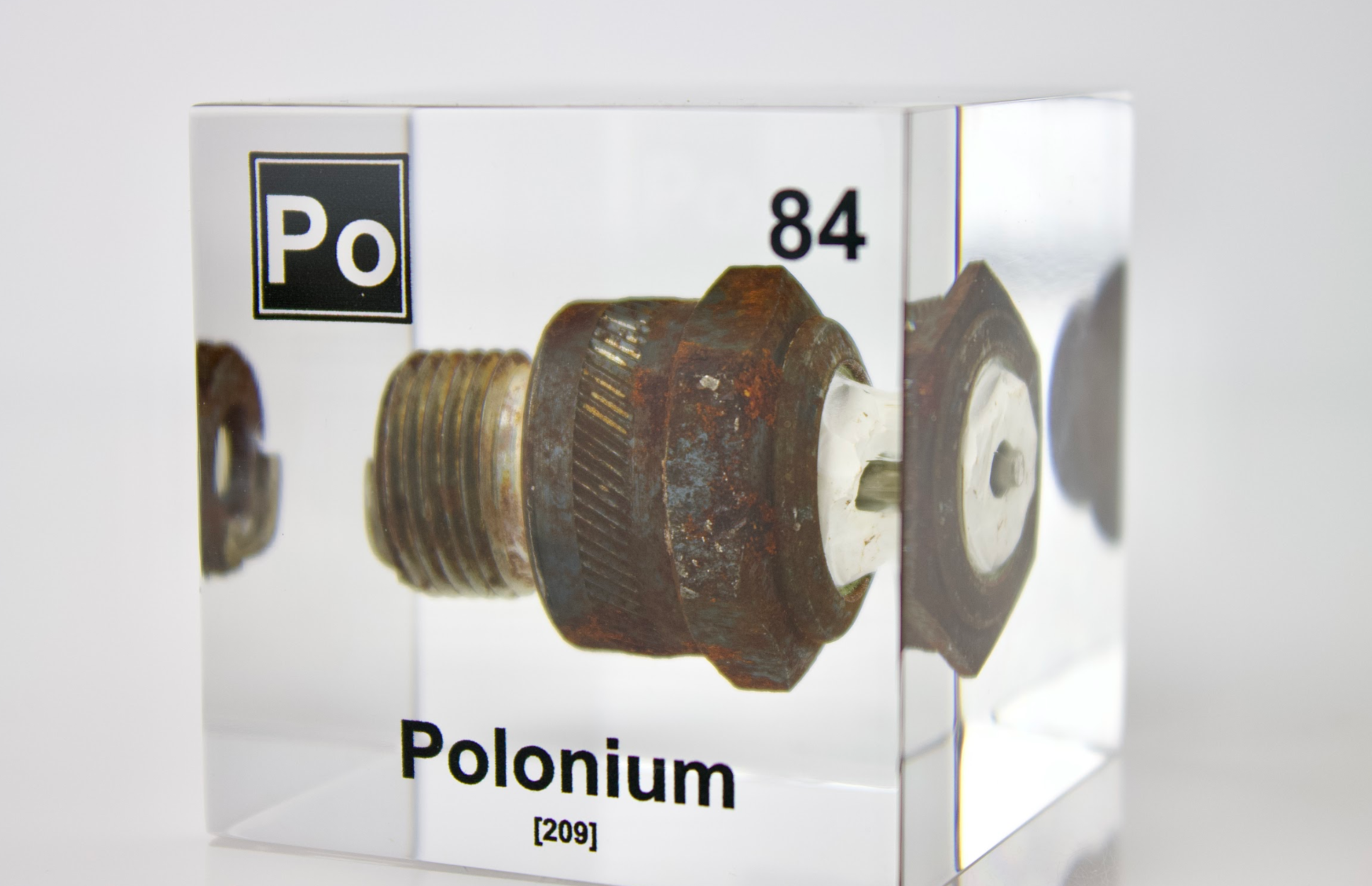 Polonium Element Cube (Spark Plug Sample) – Engineered Labs