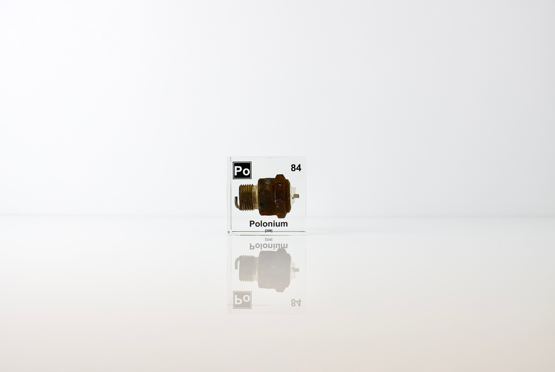 Spark Plug Cube Polonium Element Cube (Spark Plug Sample) – Engineered Labs