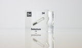 Clear acrylic cube encasing a Selenium ampule with its atomic number 34. Ideal for display in educational settings, scientific collections, or as a decorative piece.