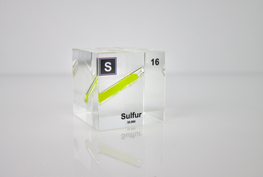 Sulfur Element Cube