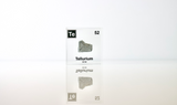 Clear acrylic cube displaying a Tellurium element (Atomic Number 52) embedded within, offering a scientific presentation for collectors and science enthusiasts.
