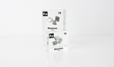Rhenium element in a clear acrylic cube, featuring its name, atomic number, and properties as shown on the periodic table. A sleek and educational display for collectors and enthusiasts.
