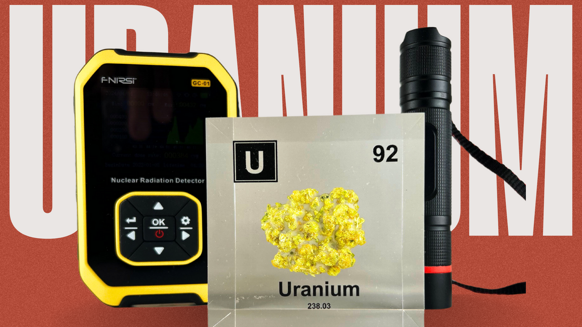 3 inch Uranium Cube (Free Geiger Counter, UV light) – Engineered Labs
