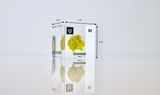Clear acrylic cube displaying a Uranium element (Atomic Number 92) embedded within, offering a scientific presentation for collectors and science enthusiasts.
