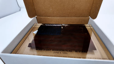 WWII D-Day Invasion Flag - 48 Stars Artifact Display (lot #9)