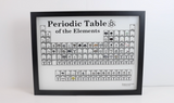 Wall mounted periodic table of elements with real elements embedded in acrylic, video showing off it's features and elements