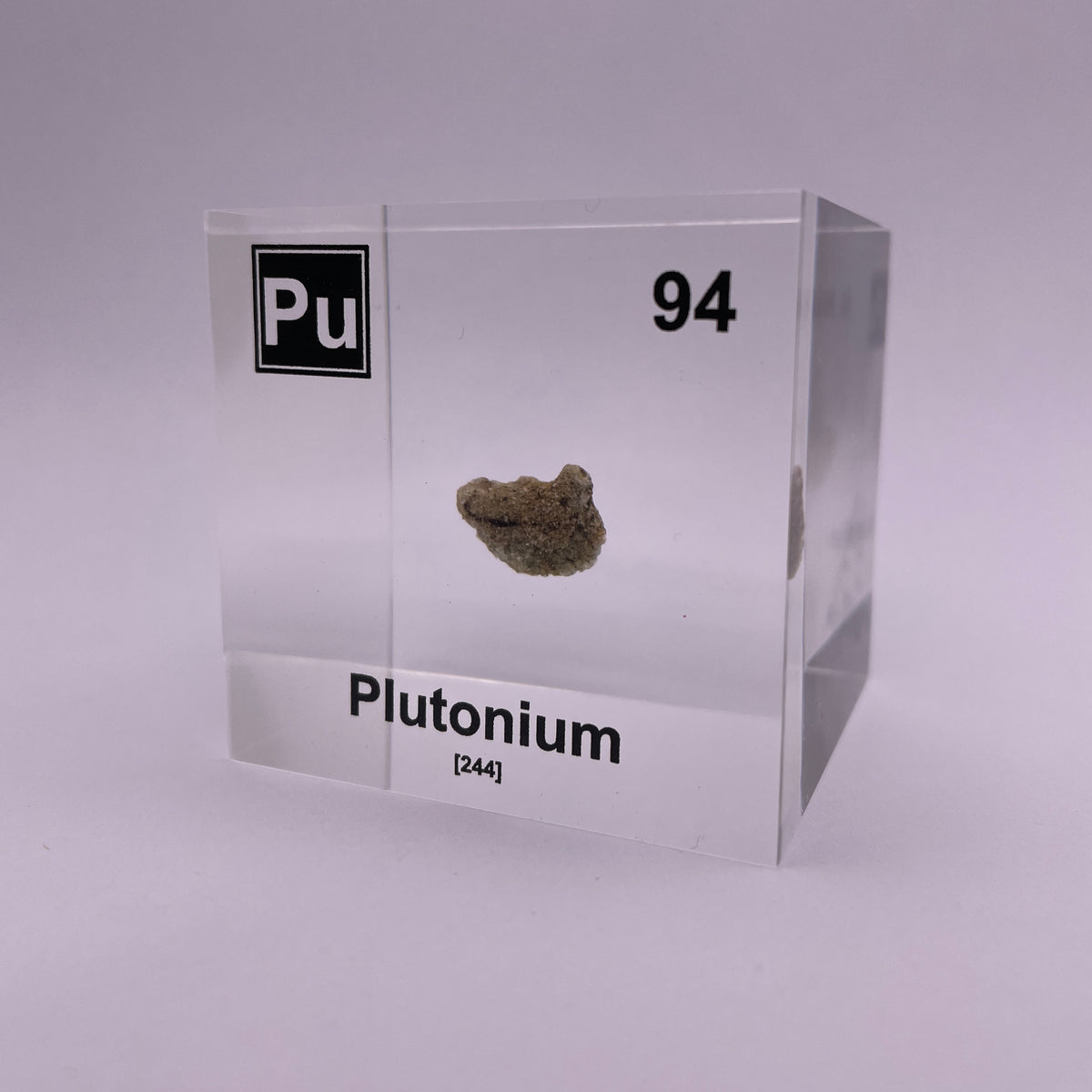 Plutonium Box Plutonium Element Cube (Trinitite Sample) – Engineered Labs